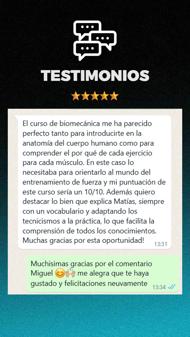 Testimonio de alumno