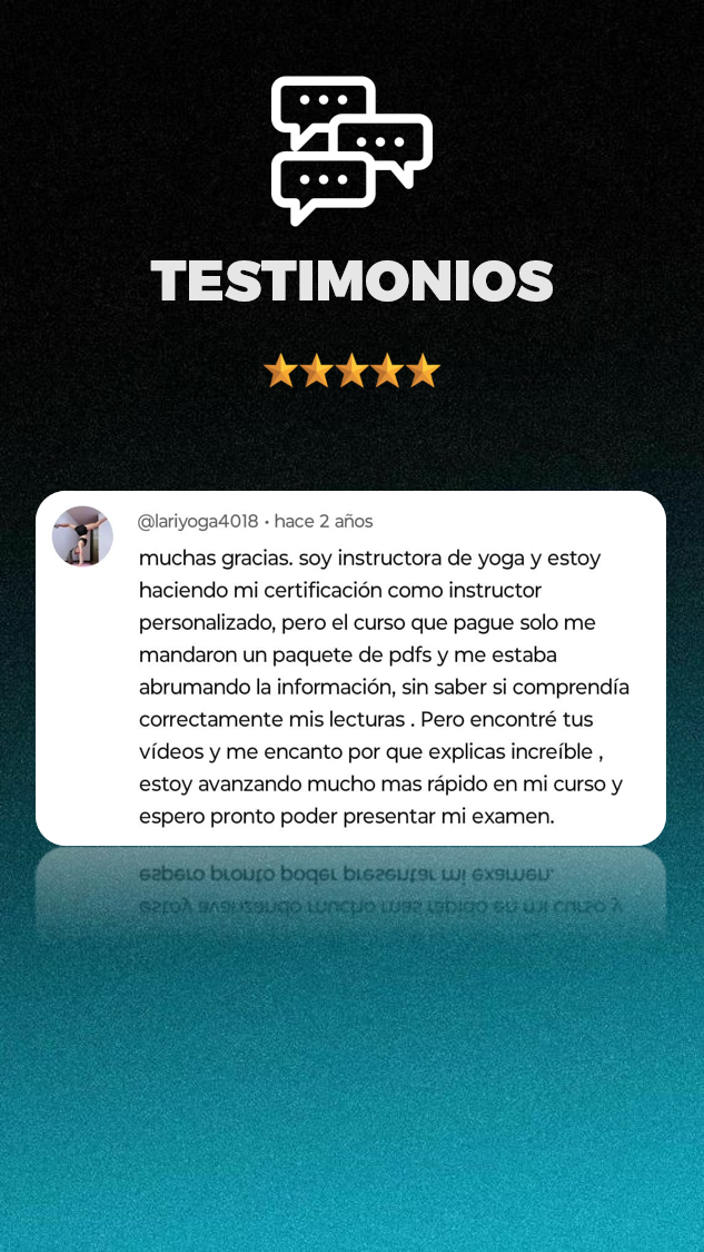 Testimonio de alumno