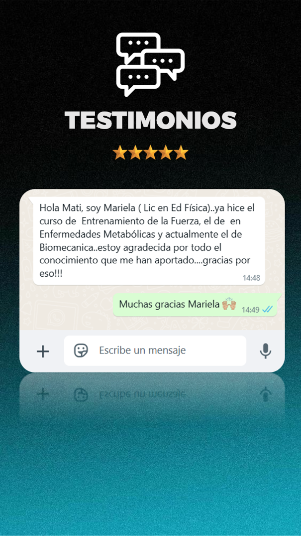 Testimonio de alumno