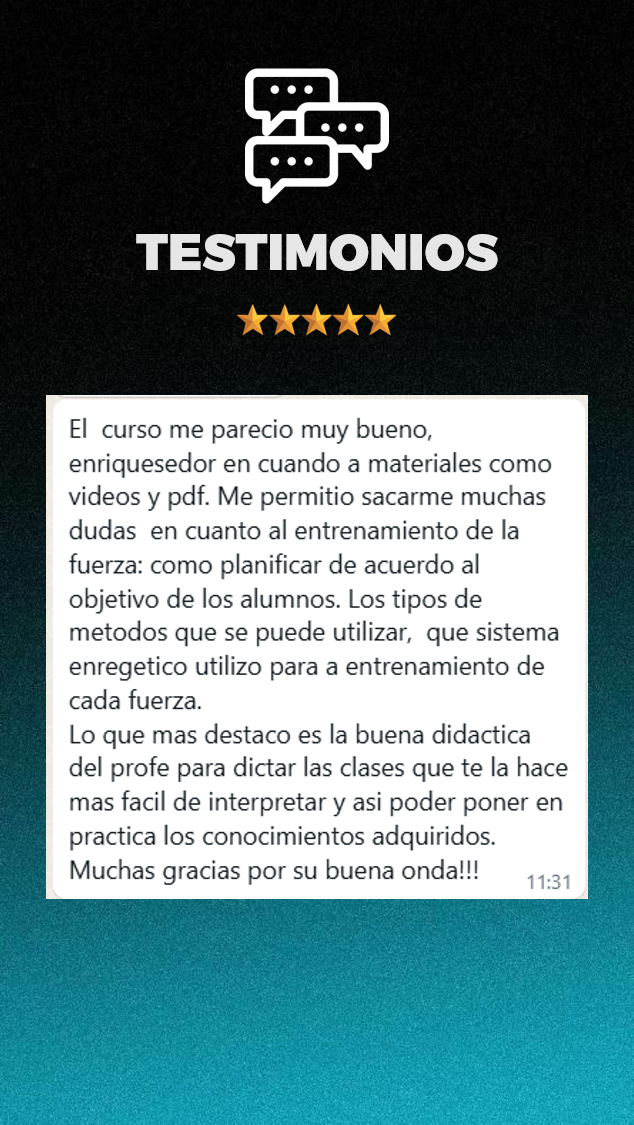Testimonio de alumno