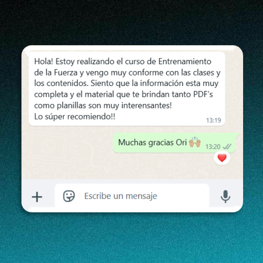 Testimonio de alumno