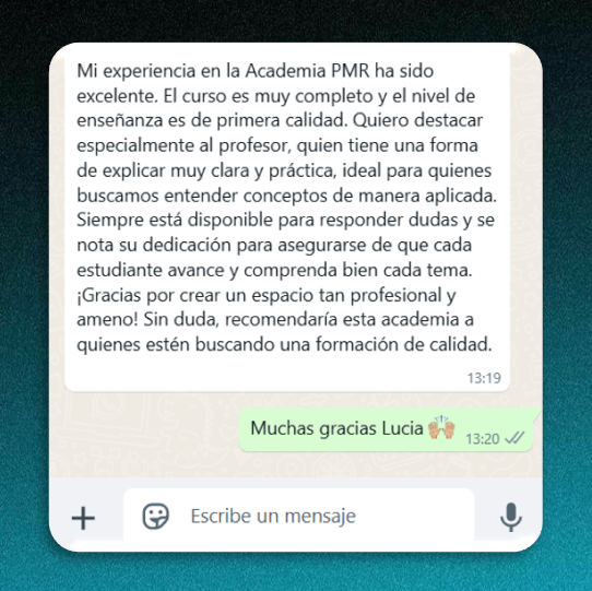 Testimonio de alumno
