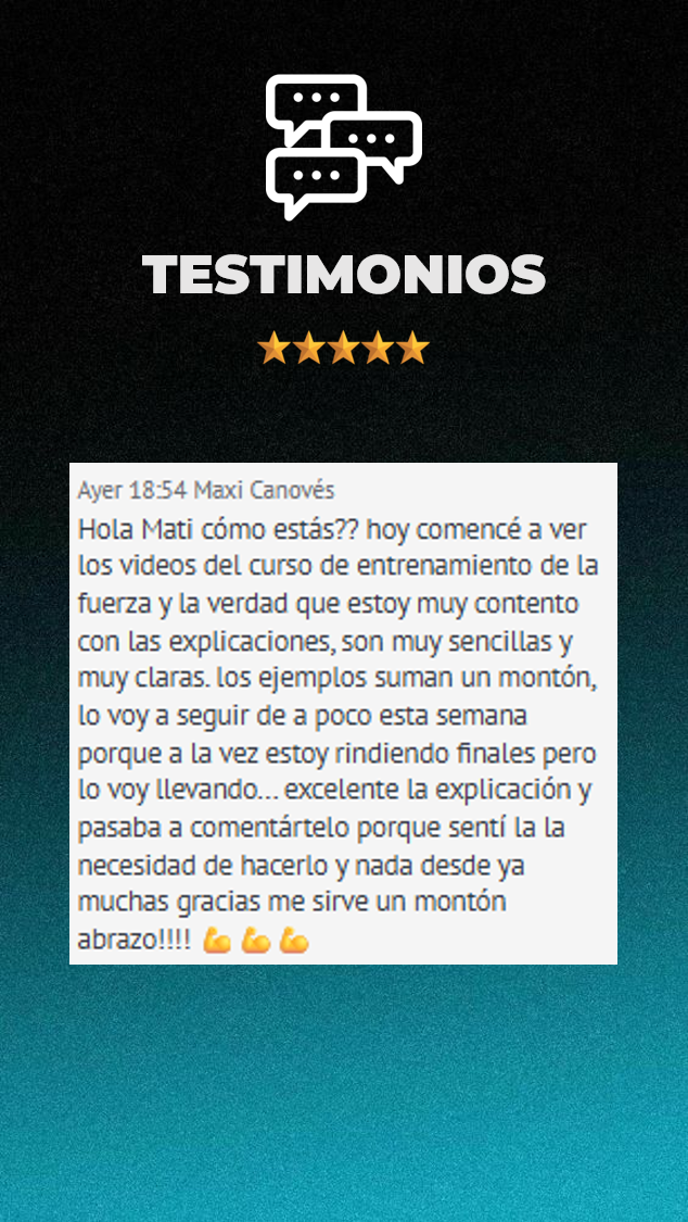 Testimonio de alumno