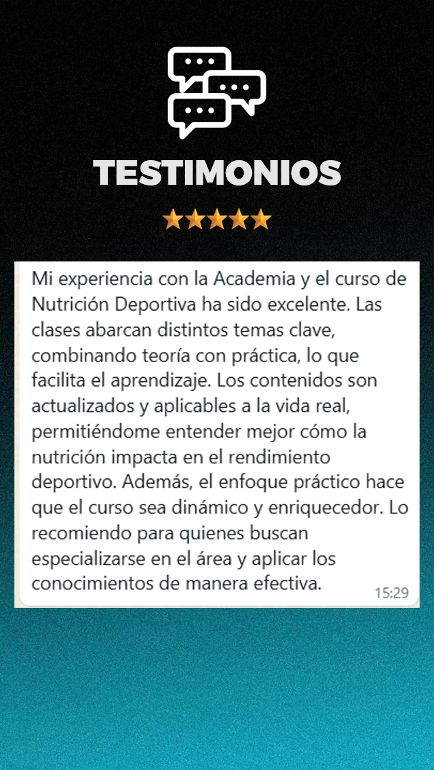 Testimonio de alumno