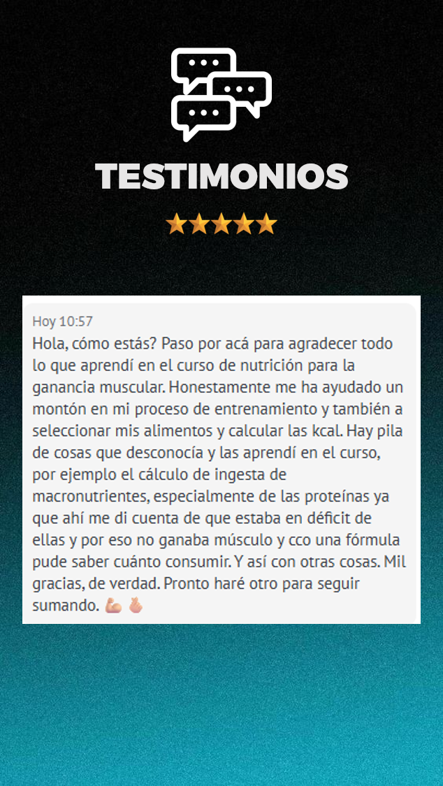 Testimonio de alumno