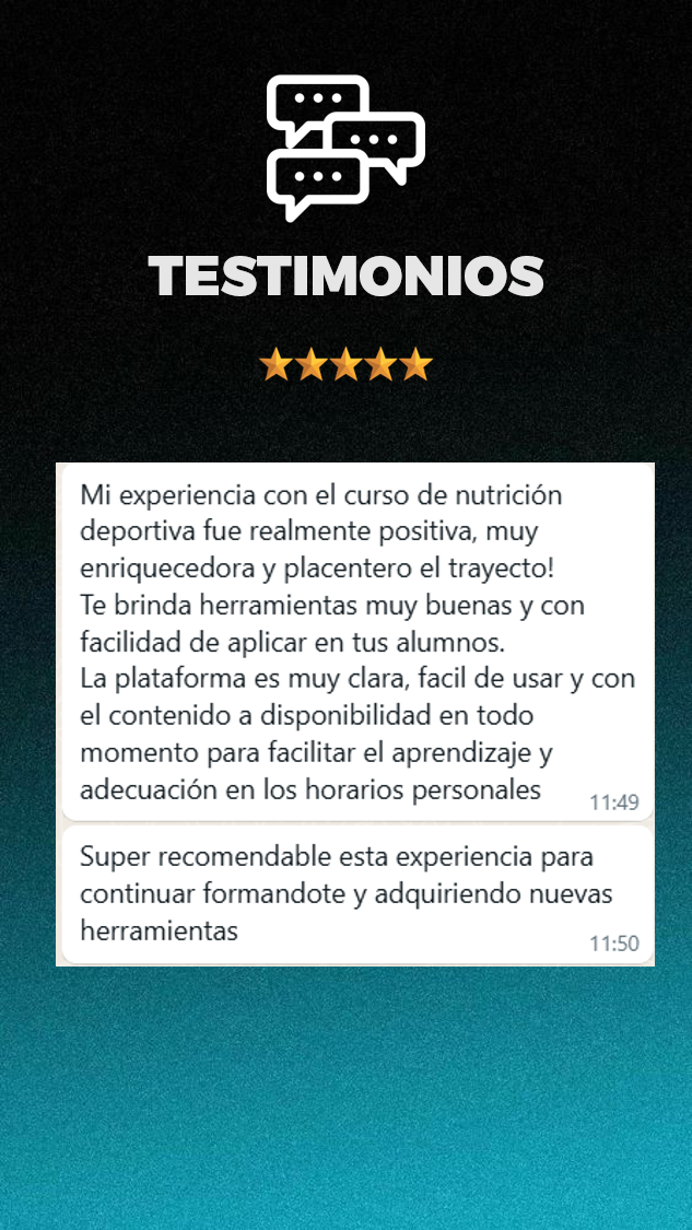 Testimonio de alumno