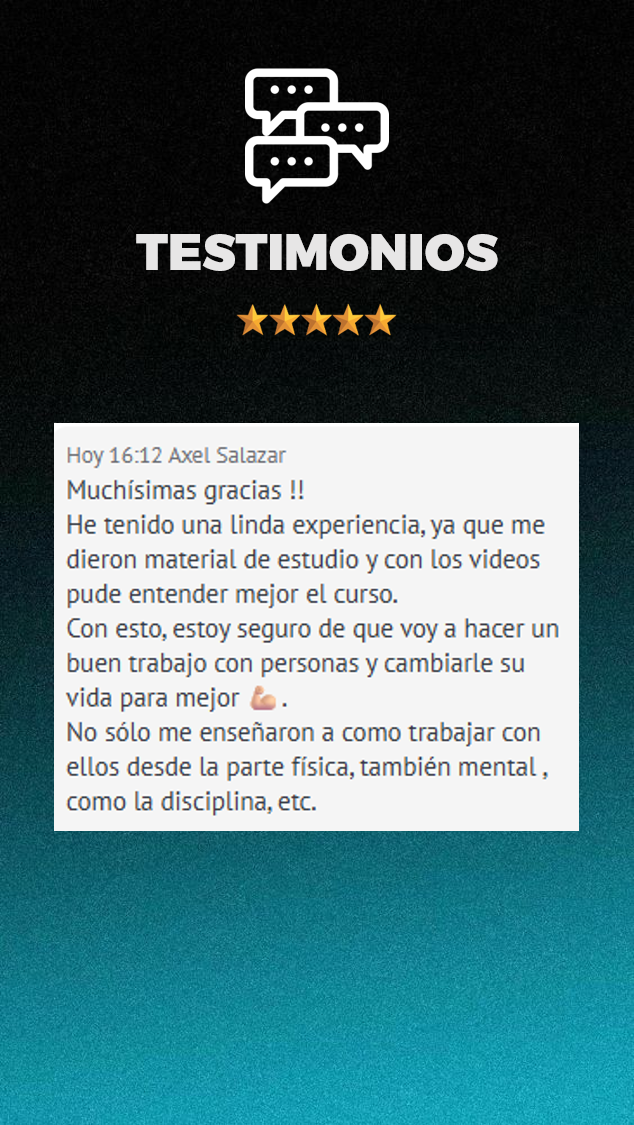 Testimonio de alumno