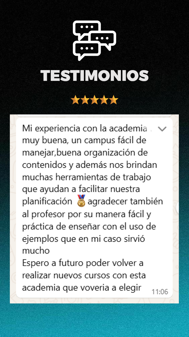 Testimonio de alumno