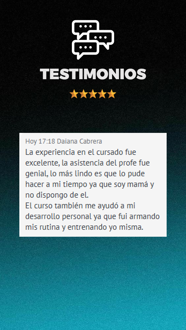 Testimonio de alumno