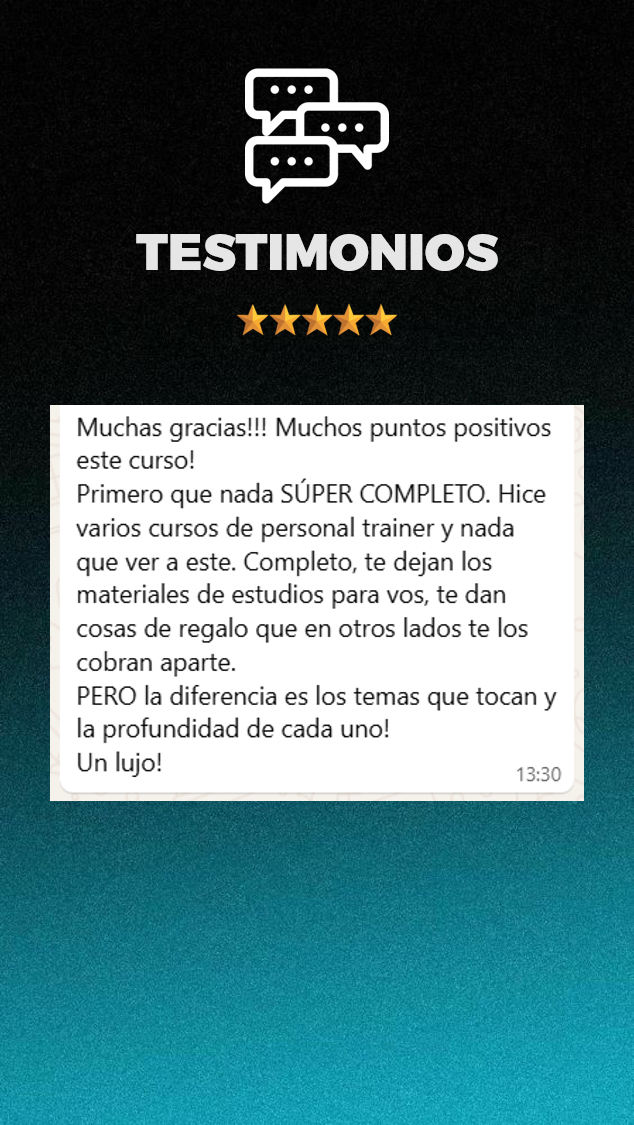 Testimonio de alumno