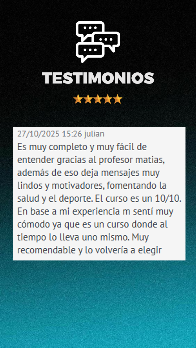 Testimonio de alumno