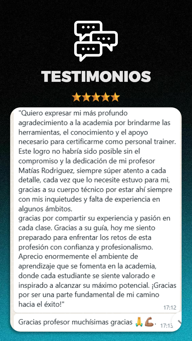 Testimonio de alumno