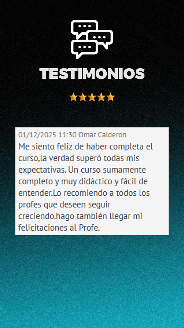 Testimonio de alumno