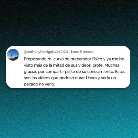 Testimonio de alumno