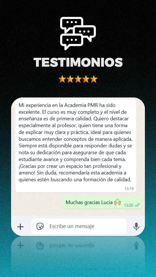 Testimonio de alumno